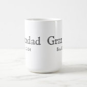 Grandad Established Black Bold Minimal  コーヒーマグカップ (中央)