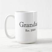 Grandad Established Black Bold Minimal  コーヒーマグカップ (左)