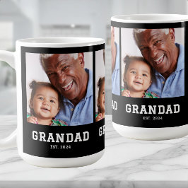 Grandad Established Bold Black 3 Photo コーヒーマグカップ