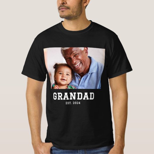Grandad Established Bold Photo Tシャツ (正面)