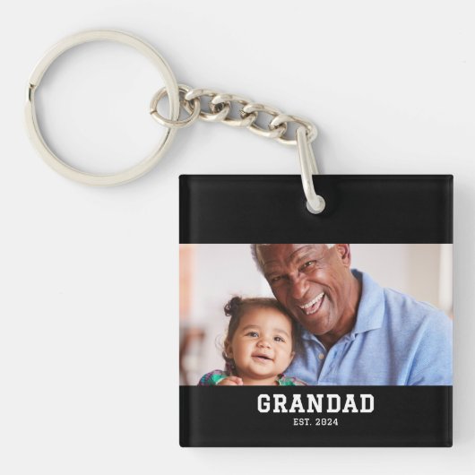 Grandad Established Modern Bold Photo キーホルダー (正面)
