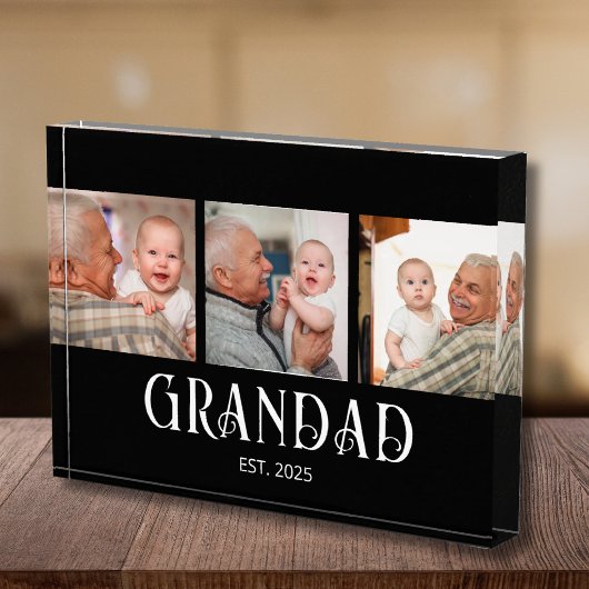 Grandad Established Modern Script 3  フォトブロック