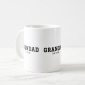 Grandad Established New Grandad Gift コーヒーマグカップ (正面左)