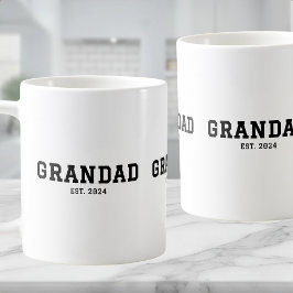 Grandad Established New Grandad Gift コーヒーマグカップ