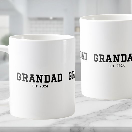Grandad Established New Grandad Gift コーヒーマグカップ