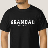 Grandad Established New Grandad Gift Tシャツ
