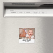 Grandad Established Photo Gift Magnet マグネット (インサイチュ (食洗機))