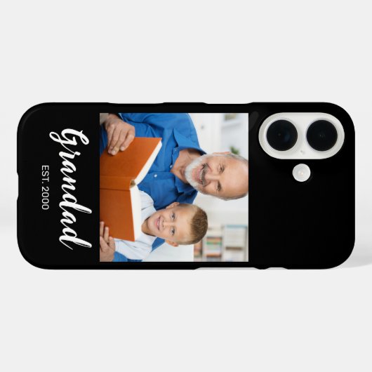 Grandad Established Script Photo ブラック Case-Mate  iPhoneケース (裏面 (横))