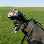 Grandad Established White Bold Minimal Text Photo ゴルフヘッドカバー (インサイチュ)