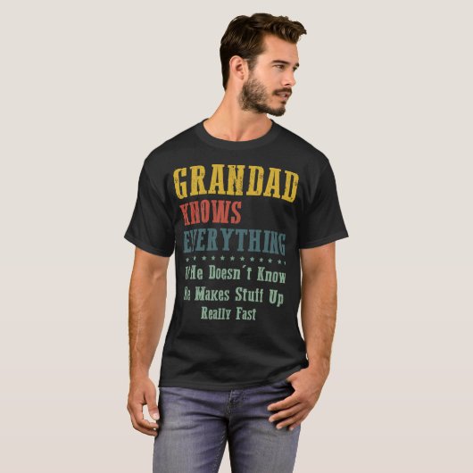 Grandad Knows Everything Tシャツ (正面フル)