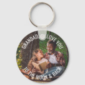 Grandad Love You to the Moon and Back Photo キーホルダー (正面)