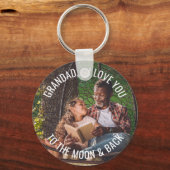 Grandad Love You to the Moon and Back Photo キーホルダー (正面)