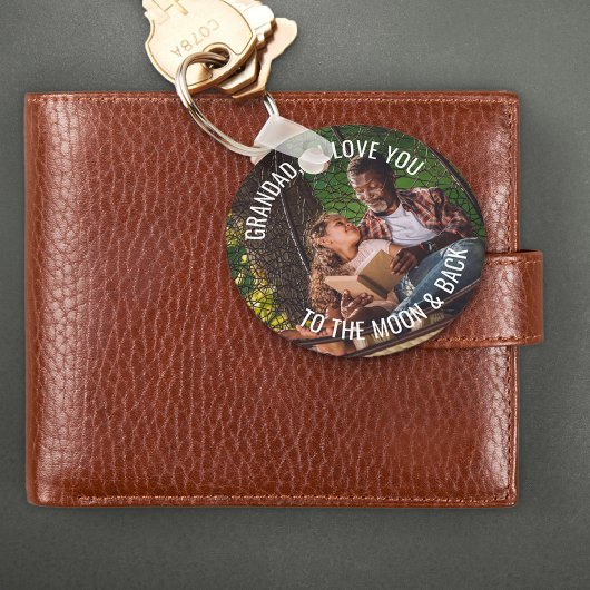 Grandad Love You to the Moon and Back Photo キーホルダー