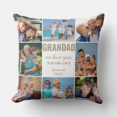 Grandad Love you to the Moon and Back Taupe Photo クッション (正面)