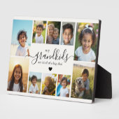 Grandchildren Photo Collage Gift for Grandma フォトプラーク (側面)