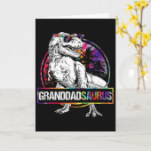 Granddadsaurus Dinosaur Granddad Saurus Matching T カード (黄色い花)