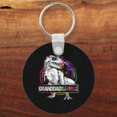 Granddadsaurus Dinosaur Granddad Saurus Matching T キーホルダー (正面)
