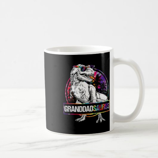 Granddadsaurus Dinosaur Granddad Saurus Matching T コーヒーマグカップ (右)