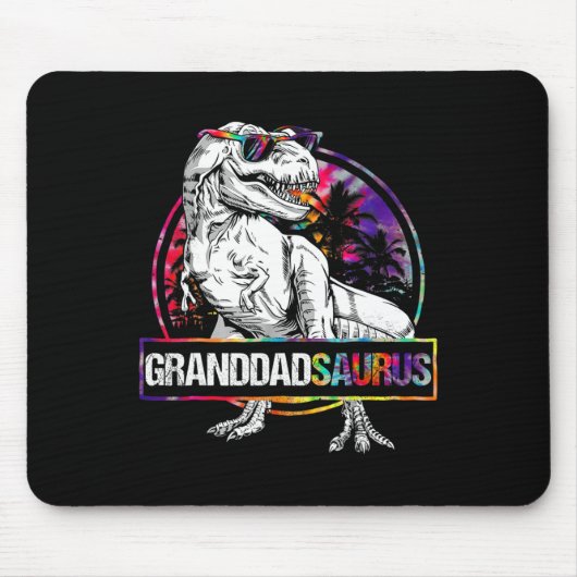Granddadsaurus Dinosaur Granddad Saurus Matching T マウスパッド (正面)