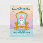 Granddaughter Easter Bunny Card カード (正面)