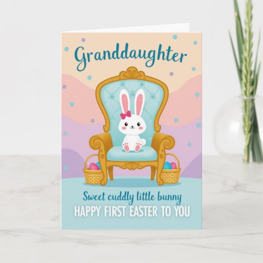 Granddaughter Easter Bunny Card カード (正面)