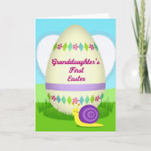 Granddaughter First Easter Day Card カード (正面)