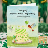 Granddaughter Happy St Patricks Day Birthday カード
