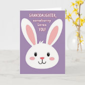 Granddaughter Loves You Bunny Card カード (黄色い花)