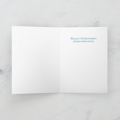 Granddaughter Merry Christmas Cheer Blue and Red シーズンカード (内部)