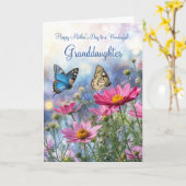 Granddaughter Mothers Day with Garden Flowers  カード (黄色い花)