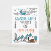Granddaughter Summer Camp One Happy Camper カード (正面)