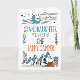 Granddaughter Summer Camp One Happy Camper カード