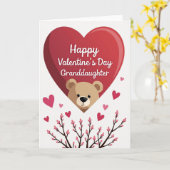 Granddaughter Valentine Love Card カード (黄色い花)