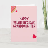 Granddaughter Valentine Message Card カード (正面)