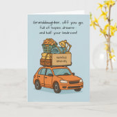 Grandduter Offおもしろい to Colleg Carカスタマイズ可能 カード (黄色い花)