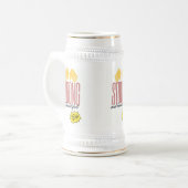 Grande Chope Blanche - "Strong and Beautiful" ビールジョッキ (正面左)