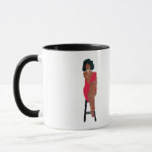 Grande Diva Mugパーソナライズされたマグカップ マグカップ (左)