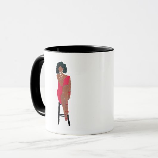 Grande Diva Mugパーソナライズされたマグカップ マグカップ (正面左)