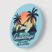 Grande Horloge Ronde Guadeloupe Paradise ラージ壁時計 (傾斜)