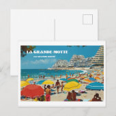 Grande-motte, carte postale, QZE32F5-2 ポストカード (正面/裏面)