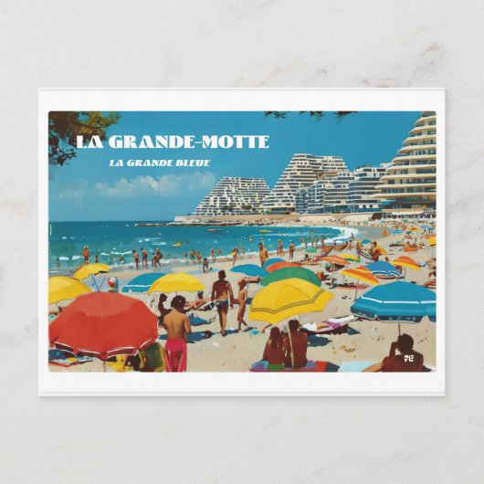 Grande-motte, carte postale, QZE32F5-2 ポストカード (正面)