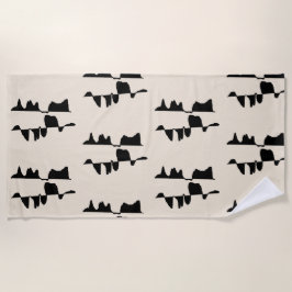 Grande Serviette de Plage & Bain - Dual Face ビーチタオル