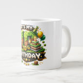 Grande Tasse 10th Birthday Pixel ジャンボコーヒーマグカップ (正面右)