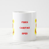 Grande Tasse Croix camarguaise (Fides Caritas Spes ジャンボコーヒーマグカップ (正面)