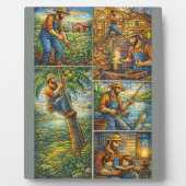 Grandfather Dad Father's Day  フォトプラーク (正面)