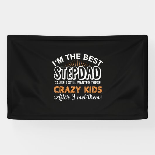Grandfather Gift | I Am The Best Step Dad 横断幕 (横)