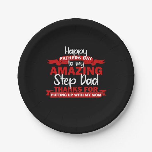 Grandfather Quotes | Amazing Step Daddy ペーパープレート (正面)