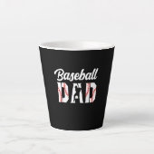 Grandfather Quotes | Baseball Dad カフェラテマグ (正面)