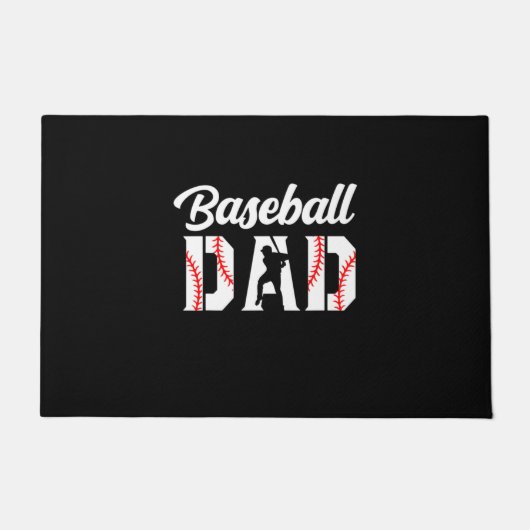 Grandfather Quotes | Baseball Dad ドアマット (正面)