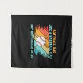 Grandfather Quotes | Baseball Dad Definition タペストリー (正面(横))